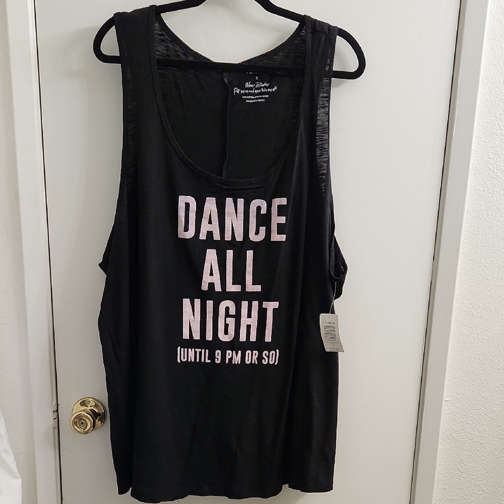 Torrid Black Graphic Tank Top